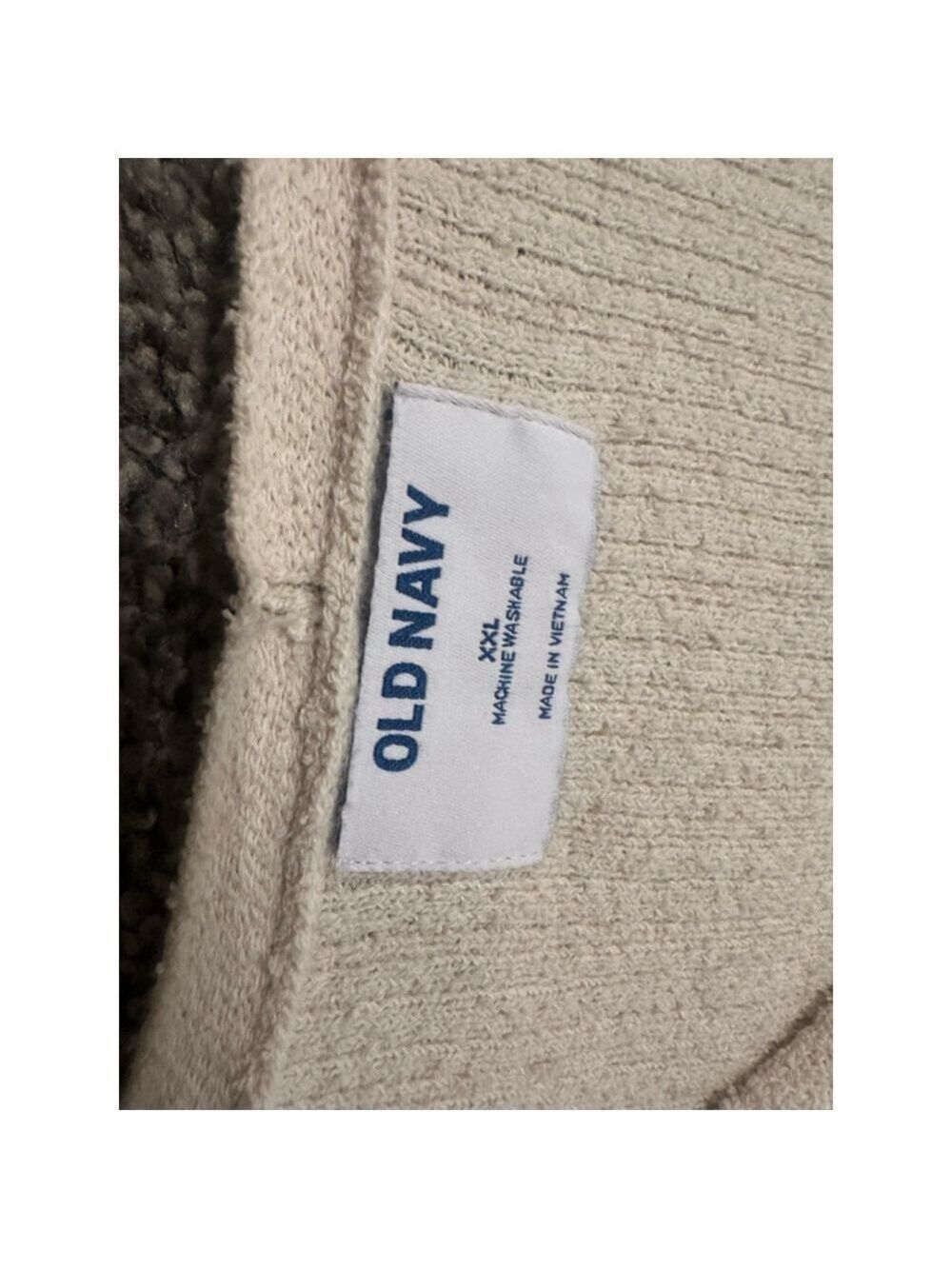 Old Navy Beige Ribbed V Neck Cardigan Women's XXL - Picture 3 of 9